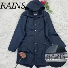 C44 レインズ RAINS レディース レインコート サイズM ブラック 美品