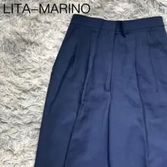 新品✨LITA-MARINO リタマリノ アンクルパンツ ネイビー 2タック