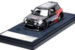 ENGUP 1/43 R56 ミニ クーパー LB パフォーマンス アドバン ブラック レッド 200台限定 ENGUP 1:43 MINI COOPER LB PERFORMANCE ADVAN