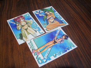 美少女水着トレーディングカードコレクション　電撃大王99年8月号付録　たかのまさゆき　おもいあたる　やすふさたつのすけ 
