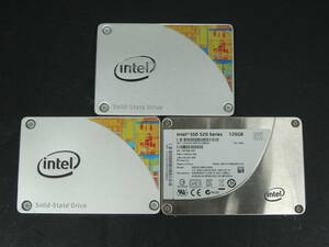 【3台まとめ売り/検品済み】Intel SSD 120GB SSDSC2BW120A4/SSDSC2BW120A3 (使用時間：10045h・11007h・35978h) 管理:セ-90