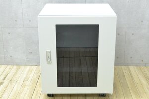 k949■サーバーラック　鍵なし■ファン動作OK■外寸：約高さ545×幅450×奥行450ｍｍ