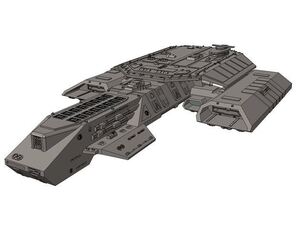 ダイダロス 3Dプリント スターゲイト アトランティス Stargate Atlantis SG-1 Daedalus 未塗装・未組立 宇宙船 宇宙戦艦 Space Ship