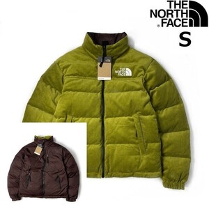 1円～!売切!【正規新品】THE NORTH FACE◆1992 REVERSIBLE NUPTSE JACKET コーデュロイ ヌプシ リバーシブル US限定(S)緑 茶 190122-190