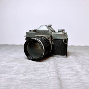 cam-060 ■ minolta ミノルタ SR-1 シルバー ミノルタ + MINOLTA AUTO ROKKOR-PF 1:2 55mm フィルムカメラ