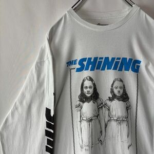 VANS シャイニング　ロングTシャツ バンズコラボ　ムービーT　ロンT 古着 ホワイト