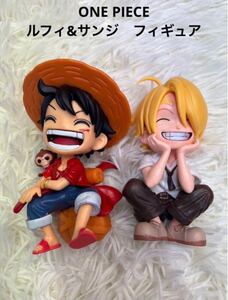 【新品未使用】ワンピース　ONE PIECE フィギュア　ルフィ　サンジ　2体セット　海外製品