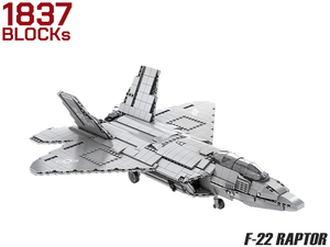 M0032J　AFM F-22 ラプター 1837Blocks