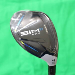 ★『未使用品・ヘッドカバーなし』TaylorMade テーラーメイド SIM2 MAX RESCUE#4(22°) KBS MAXMT JP 日本仕様 定価\34,100- 