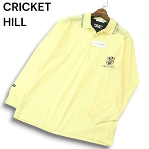 【新品 未使用】 CRICKET HILL クリケットヒル 通年 エンブレム ロゴ刺繍★ 長袖 ポロシャツ Sz.LL メンズ 大きいサイズ　A5T00218_1#C