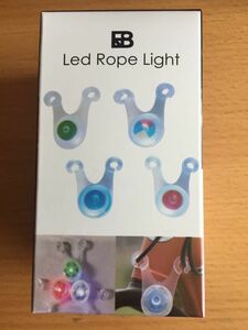 【Led Rope Light】 LEDロープライト 4個セット ★ライト★キャンプ★おしゃれ★自転車★転倒 事故 防止 夜間 照明 防災★
