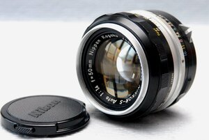 Nikon ニコン 純正 NIKKOR-S 50mm MF 高級単焦点レンズ 1:1.4 希少な作動品