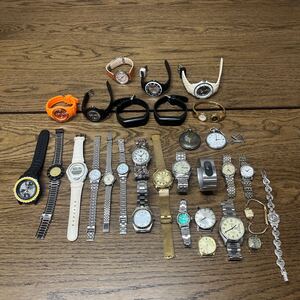 腕時計/懐中時計/CITIZEN/シチズン/SEIKO/セイコー/ICE/GUCCI/グッチ/コーチ/TIMEX/タイメックス/ビンテージ/まとめ売り【現状品】