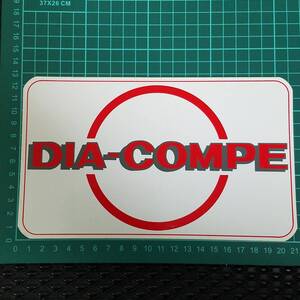 ♯124　DIA-COMPE sticker ダイアコンペ　特大幅21㎝　ステッカー シール ヴィンテージ