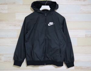 新品 160㎝　 NIKE ナイキ　キッズ　ウインドランナー　ジャケット　ナイロンジャケット　ブラック　黒　裏メッシュ