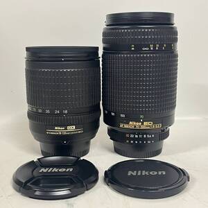 1円~【セット売り】ニコン Nikon AF-S DX NIKKOR 18-135mm 1:3.5-5.6 G ED AF 70-300mm 1:4-5.6 D 一眼カメラ用 レンズ 付属品有 J152256