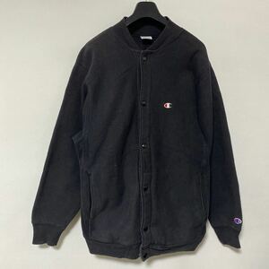 美品 希少 黒 アメリカ 製 90年代 ビンテージ Champion REVERSE WEAVE スナップ スウェット シャツ M ブラック blackチャンピオン vintage