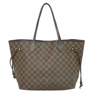 本物 ルイヴィトン LOUIS VUITTON LV 旧型 ネヴァーフル MM ダミエ エベヌ トートバッグ ショルダーバッグ ブラウン N51105