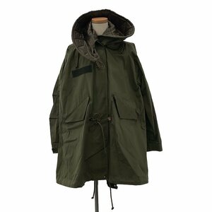 sacai luck / サカイラック | コットン ミリタリー モッズ コート | 1 | カーキ | レディース