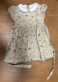 little cotton clothes 花柄ワンピース 12-18m