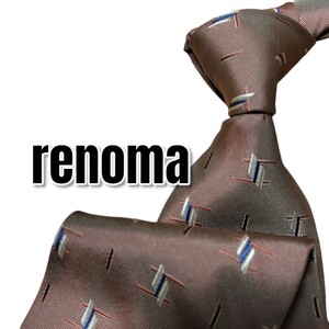 renoma　レノマ　ブラウン系　総柄　日本製