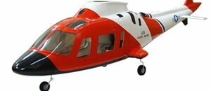 ☆目玉企画☆アグスタ A109 Coast Guard 550-600用スケールボディ、引き込み脚仕様 ☆ARF☆