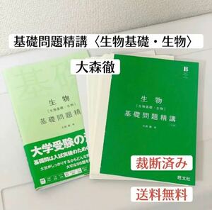 裁断済み　基礎問題精講　生物基礎　生物　大森徹　参考書　大学受験　旺文社　自炊