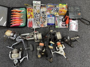 E74　釣具　大量　まとめ売り　エギ　ルアー　仕掛け　ライン　リール　Daiwa　ダイワ　他