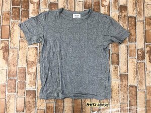 EDIFICE エディフィス メンズ 凸凹 ストレッチ 半袖Tシャツ 48 グレー