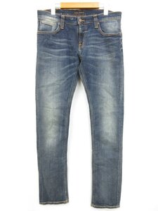 HH超美品【ヌーディージーンズ NUDIE JEANS】tight long John デニムパンツ ジーンズ (メンズ) sizeW34 L34 インディゴブルー□32MPA2410□