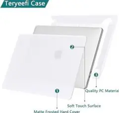 Teryeefi MacBook Air 13.6インチ ケース つや消し