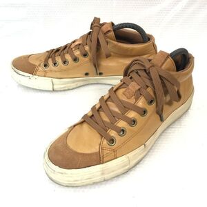 RFW/アールエフダブリュー★レザーシューズ/ブーツ/ハイカットスニーカー【8/25.5-26.0/茶/BROWN】sneakers/Shoes/trainers◆E-117