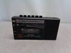 MK2778 昭和レトロ　wintech マイクロSD USB録音対応　コンパクトラジカセ　SCT-R223