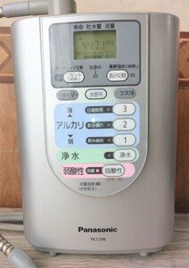 Panasonic　 パナソニック　 アルカリイオン整水器　TK7208　 連続式電解水生成器　管理医療器