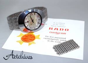 ☆時計☆RADO (ラドー)☆ダイヤスター 自動巻き SL文字盤 メンズ 腕時計☆稼動品☆『VRW-608』