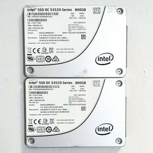 【2個セット】Intel SSD DC S3520 SERIES 800GB