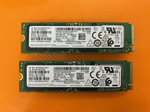 SAMSUNG m.2 256GB 2280 PCIe MVNe SSD 2個SET MZ-VLB256B フォーマット済 97988