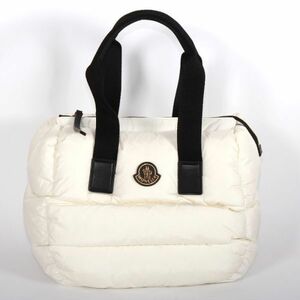 【CU】モンクレール MONCLER CARADOC TOTE カラドク トートバッグ 5D000 04 M2170 034 ハンドバッグ ホワイト系 ダウン【新品・正規品】