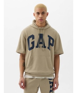 「GAP」 プルオーバーパーカー X-SMALL ベージュ メンズ