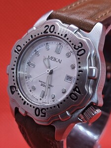 稼働品 カジキマーク CASIO カシオ 明海大学第6期卒業記念 ユニセックス腕時計 LD-746 電池交換済 G1611