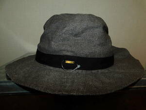 未使用　CA4LA 日本製　カシラ　チャコールグレー&黒　男女兼用　帽子　Made in Japan adjustable size フリーサイズ　調節可能