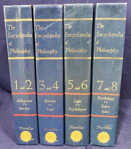 ■英語洋書 哲学百科事典 全4冊8巻揃【The Encyclopedia of Philosophy】Paul Edwards(ポール・エドワーズ)編 Macmillan ●論理学 心理主義