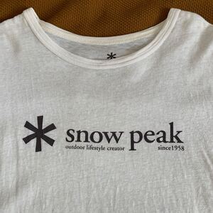 snow peak 綿100%半袖Tシャツ