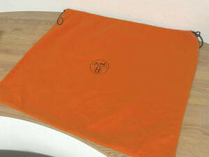 【美品】本物 エルメス ガーデンパーティー の 保存袋 保存布 巾着袋　バッグ 布袋 保存用 オレンジ ツィリー ツイリー