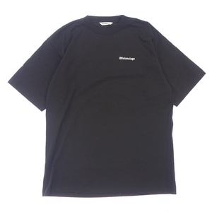 美品◆バレンシアガ 20SS Tシャツ コットン メンズ ブラック サイズS 641655 BALENCIAGA【AFB50】