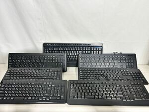 Y367/パソコンキーボードまとめ売り7点 /Microsoftワイヤレス 3000/USBキーボードUCL111UBK1/NBL102UBK1/DELL SK-8185/動作未確認