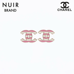 シャネル CHANEL ピアス ピンク ホワイト