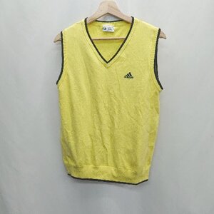 ◇ adidas アディダス - ベスト サイズL/G イエロ－ メンズ E