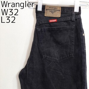 Wrangler ラングラー W32 ブラックデニム ボトム 黒 11116