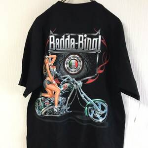 Badda-Bing CHOPPERS チョッパーズ バイクTシャツ ハーレー ロングフォーク Mサイズ